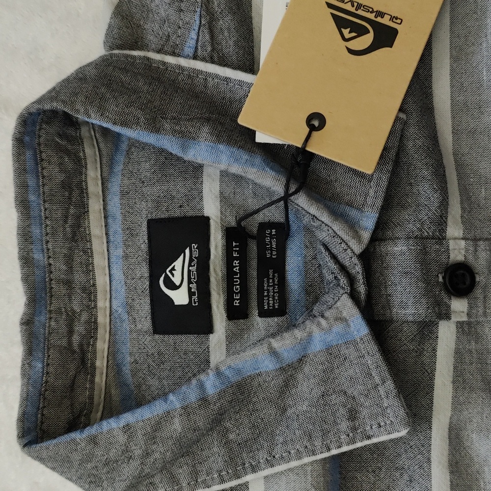170. Quiksilver Cali Sunrise Woven Top | Color: Black Cali Sunrise - Picture 7 of 10
